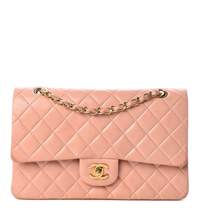 Chanel Lambskin Quilted Medium Double Flap Light Pink 1 of 16
