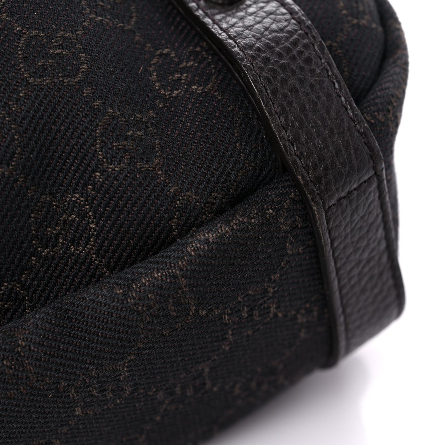 Monogram Medium Abbey Shoulder Bag Chocolate