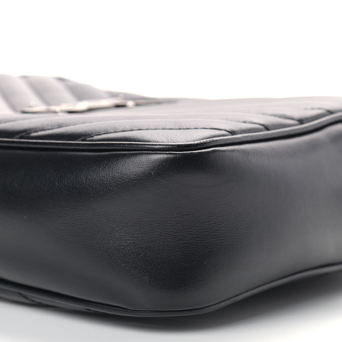 Calfskin Matelasse Monogram Lou Camera Bag Black