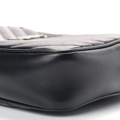 Saint Laurent Calfskin Matelasse Monogram Lou Camera Bag Black 9 of 12