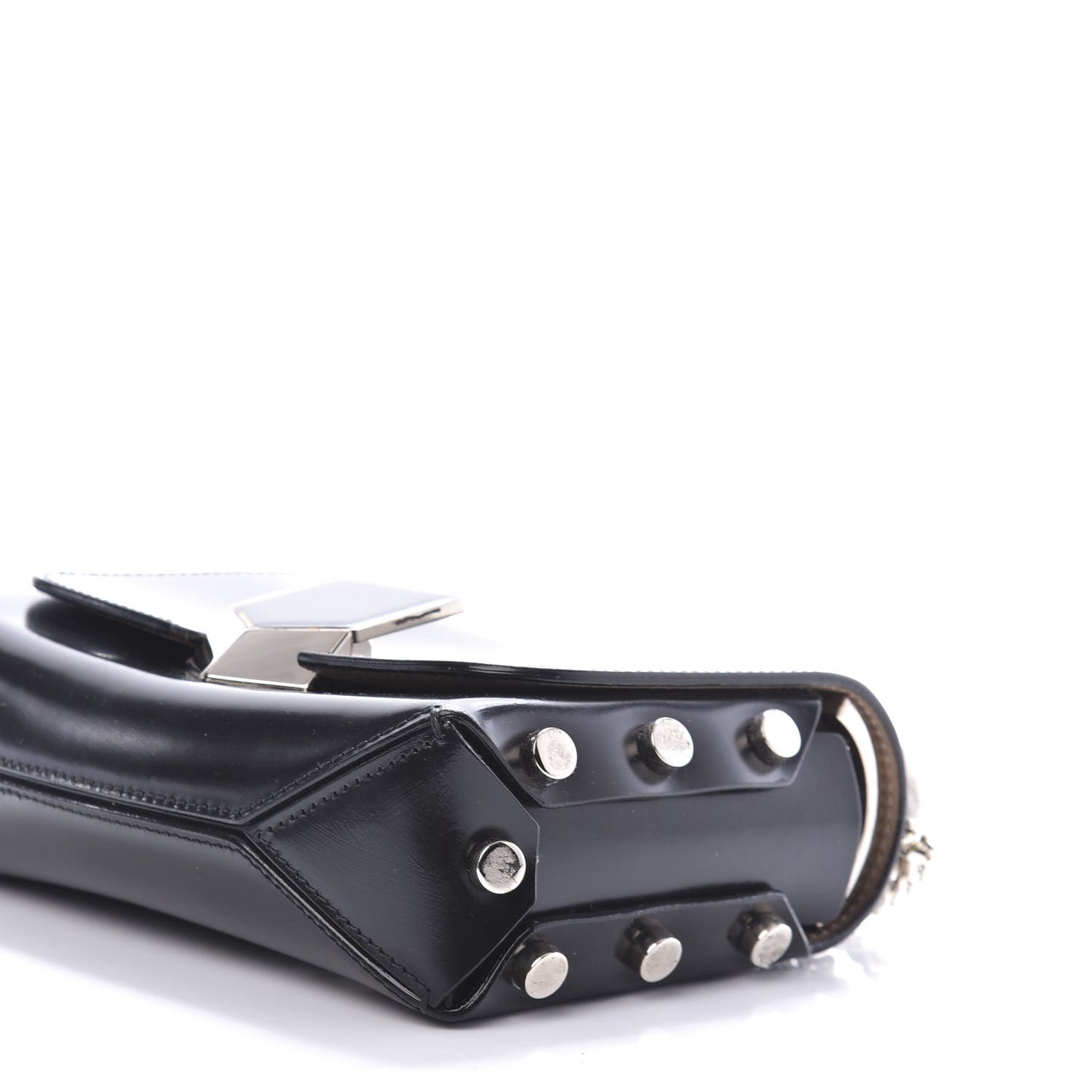 Spazzolato Lockett Petite Shoulder Bag Black