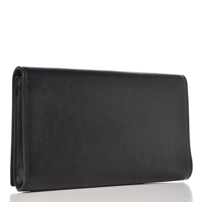 Saint Laurent Calfskin Monogram Large Belle De Jour Clutch Black 3 of 6
