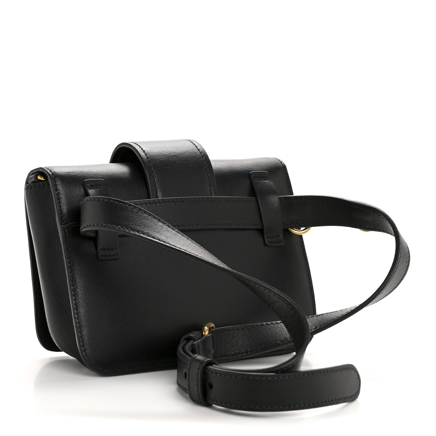 Prada City Calf Cahier Belt Bag Black 3 of 13