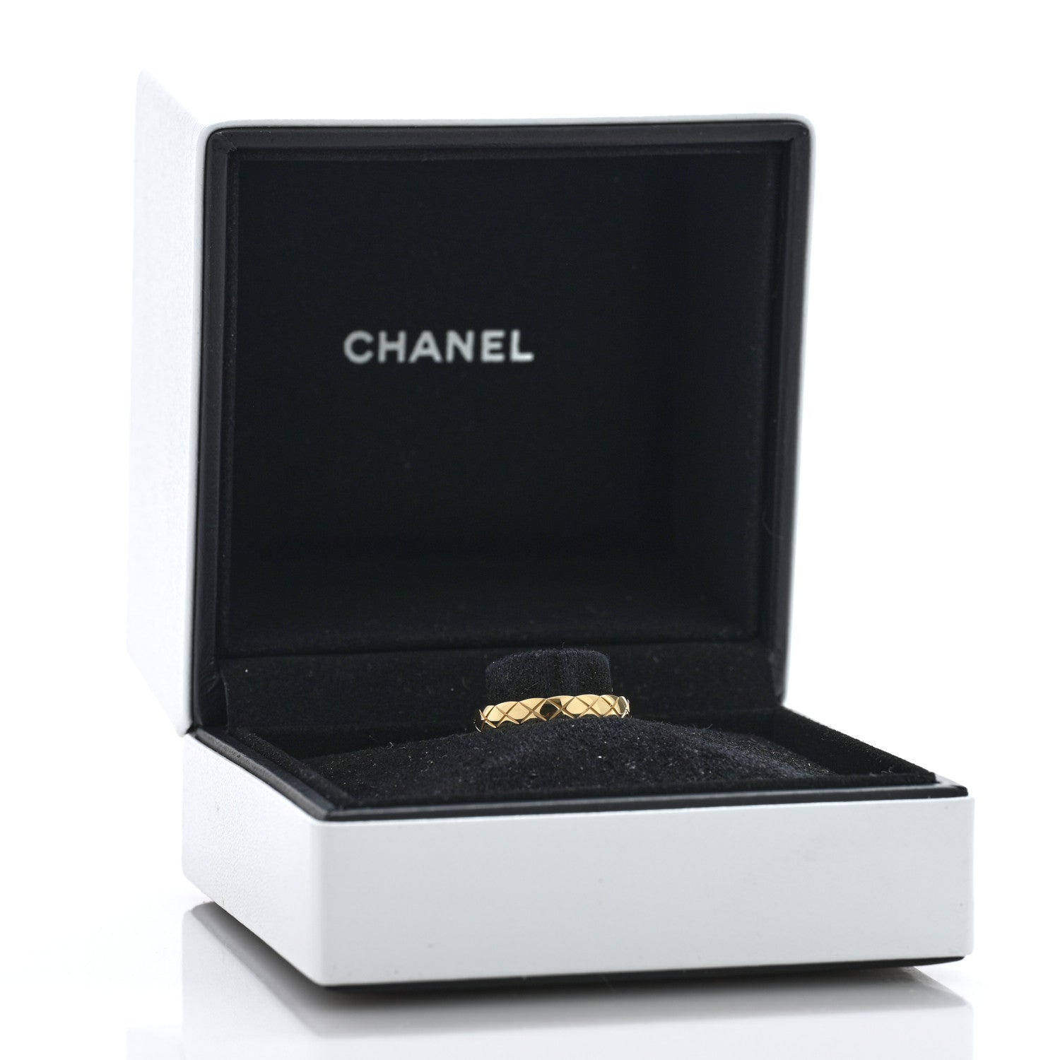 Chanel 18K Yellow Gold Mini Coco Crush Ring 50 5.25 5 of 5