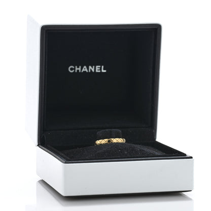 Chanel 18K Yellow Gold Mini Coco Crush Ring 50 5.25 5 of 5