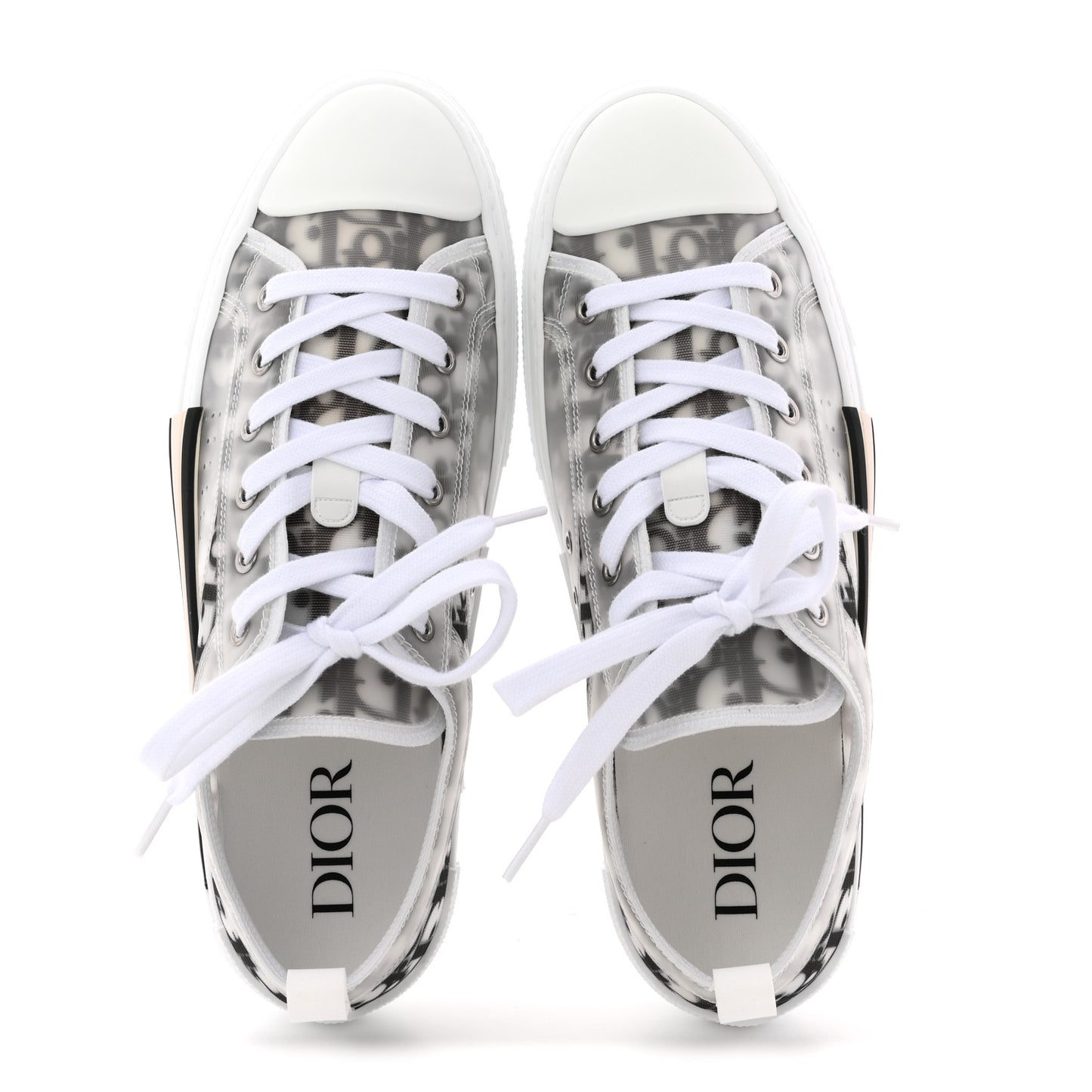 Technical Canvas Oblique Mens B23 Low Top Sneaker 43 White Black