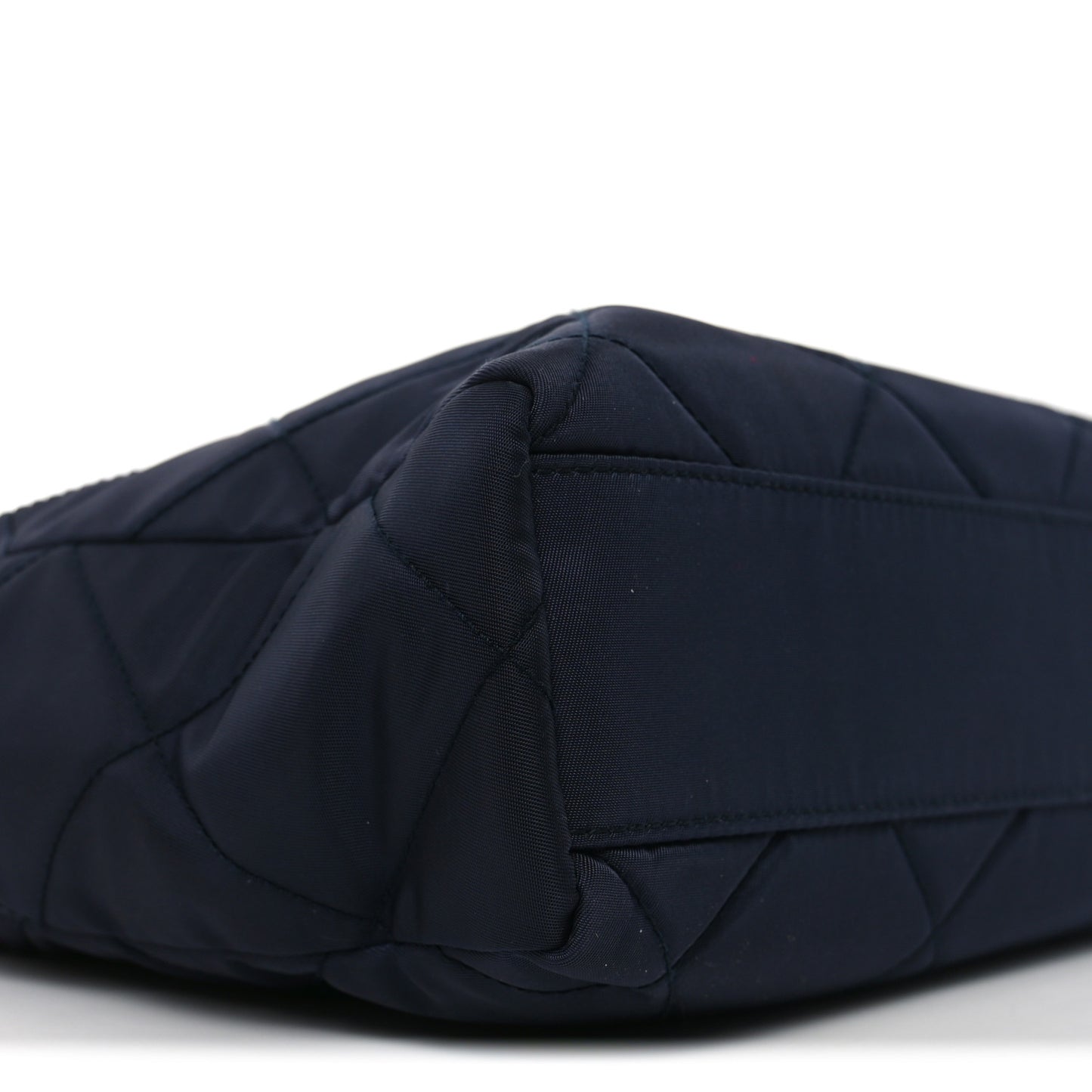 Re-Nylon Saffiano Stitched Re-Edition 1995 Chaine Shoulder Bag Navy