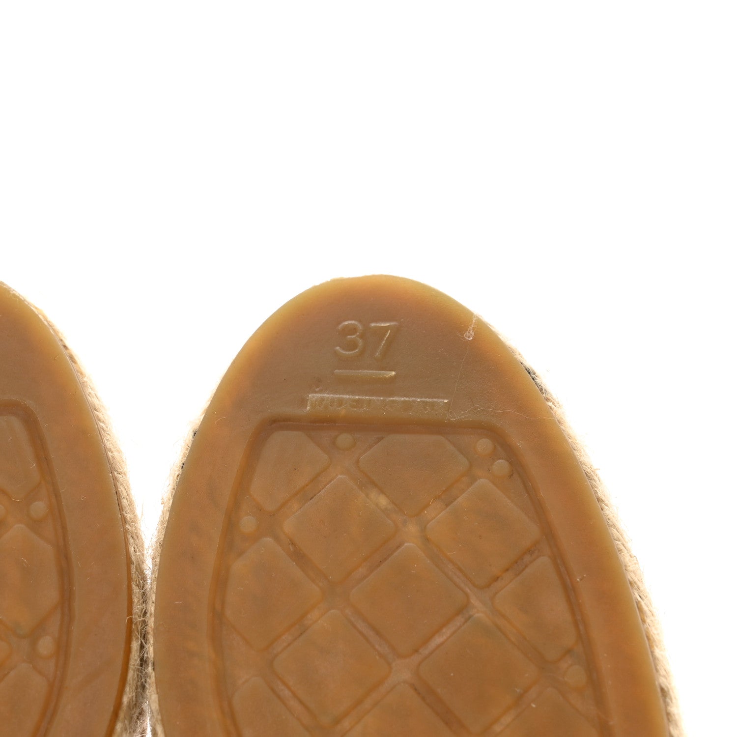 Chanel Lambskin CC Espadrilles 37 Beige Black 6 of 9