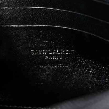 Saint Laurent Grain De Poudre Matelasse Monogram Mini Lou Camera Bag Black 6 of 15