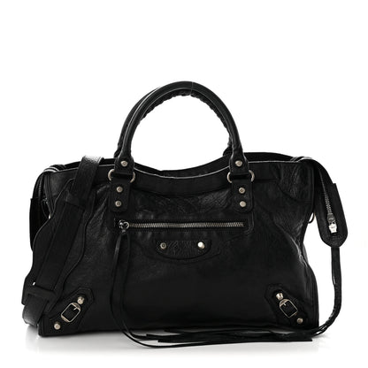 Balenciaga Agneau Classic Silver Hardware City Black 1 of 12