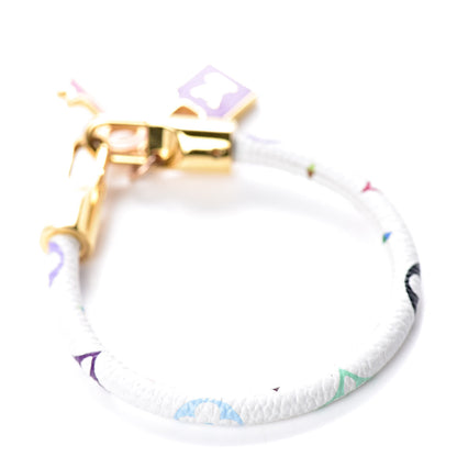 Louis Vuitton Monogram Multicolor Luck It Bracelet 19 White 3 of 3