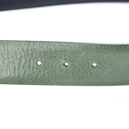 Gucci Calfskin Interlocking G Belt 85 34 Green 4 of 8