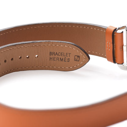 Hermes Stainless Steel Swift 29mm Cape Cod Double Tour Quartz Watch Orange 6 of 6