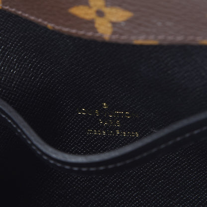 Louis Vuitton Monogram Triangle Chain Wallet Black 7 of 9