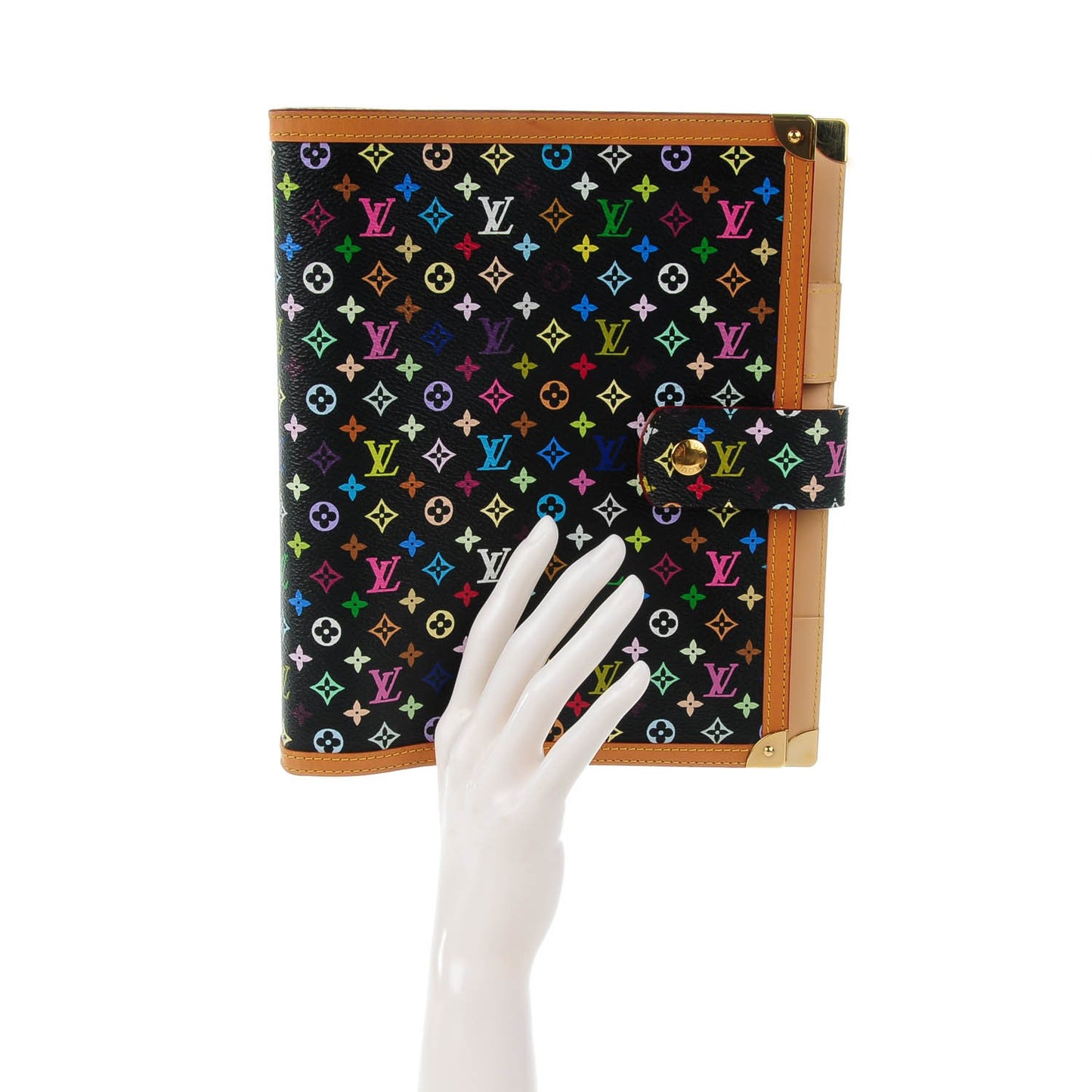 Monogram Multicolor Large Ring Agenda Black