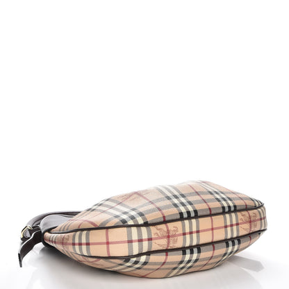 Burberry Haymarket Check Small Brooklyn Hobo Brown 4 of 8
