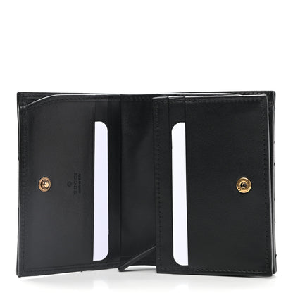Gucci Calfskin Matelasse GG Marmont Card Case Wallet Black 5 of 8