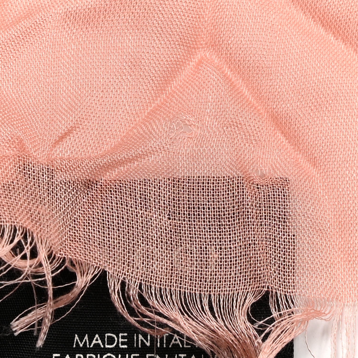 Gucci Modal Silk GG Writers Fringe Shawl Old Rose Sky Blue 4 of 4