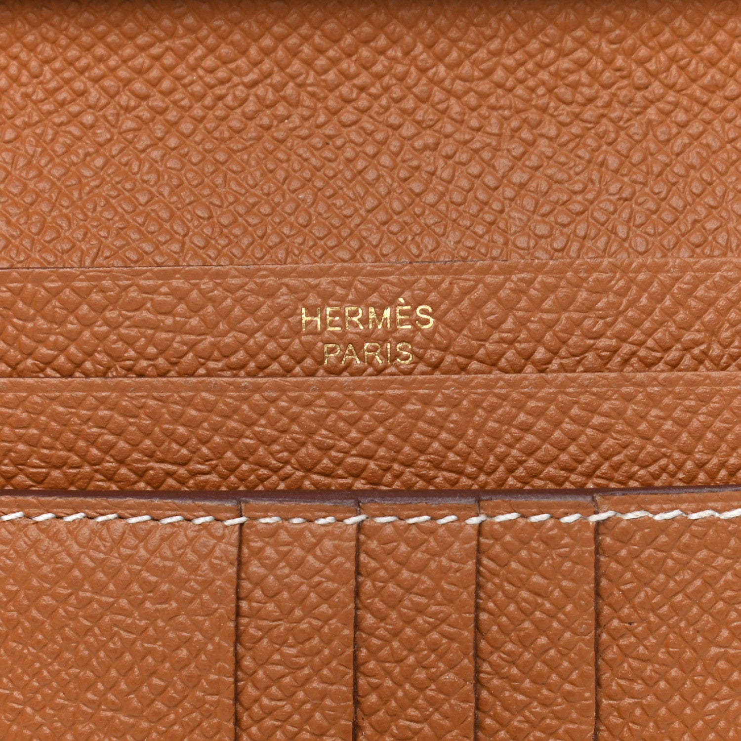 Hermes Epsom Bearn Compact Wallet Gold 6 of 8