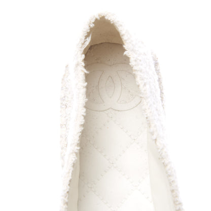 Chanel Terry Cloth CC Espadrilles 36 White Black 8 of 10