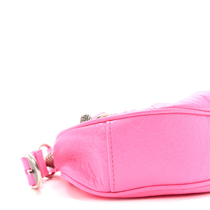 Balenciaga Agneau Arena Le Cagole Shoulder Bag XS Hot Pink Hot Pink 8 of 9