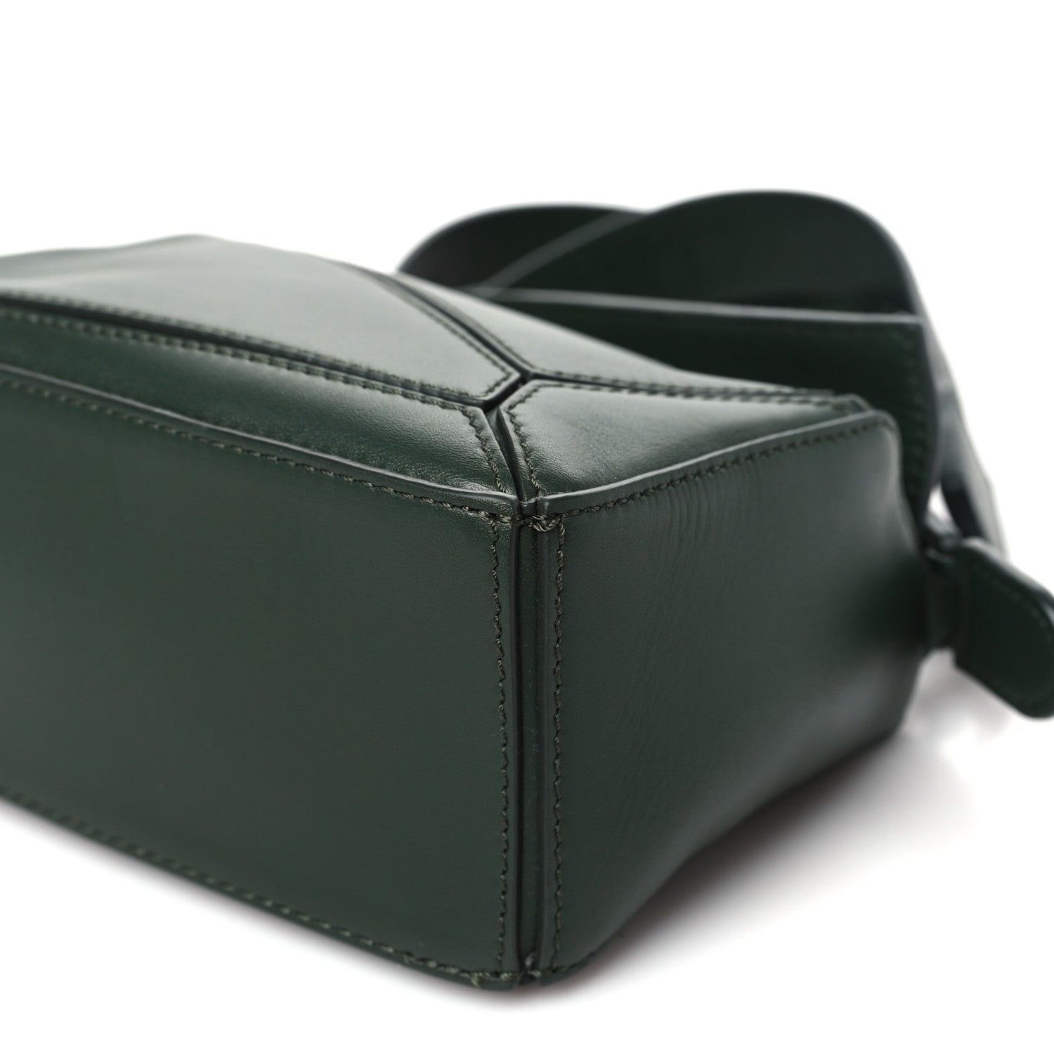 Loewe Satin Calfskin Mini Puzzle Bag Vintage Khaki 10 of 10