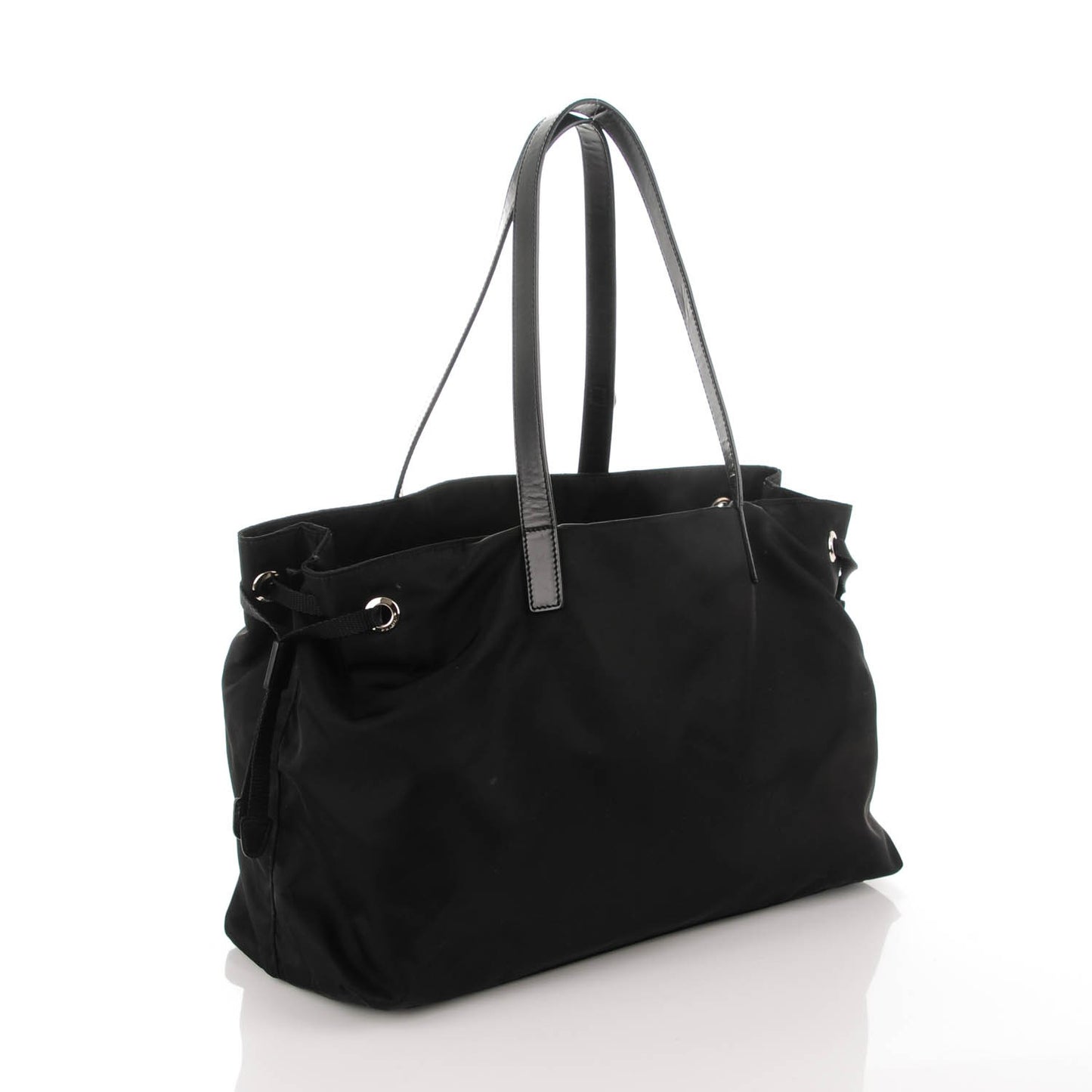 Nylon Vela Shopping Tote Black