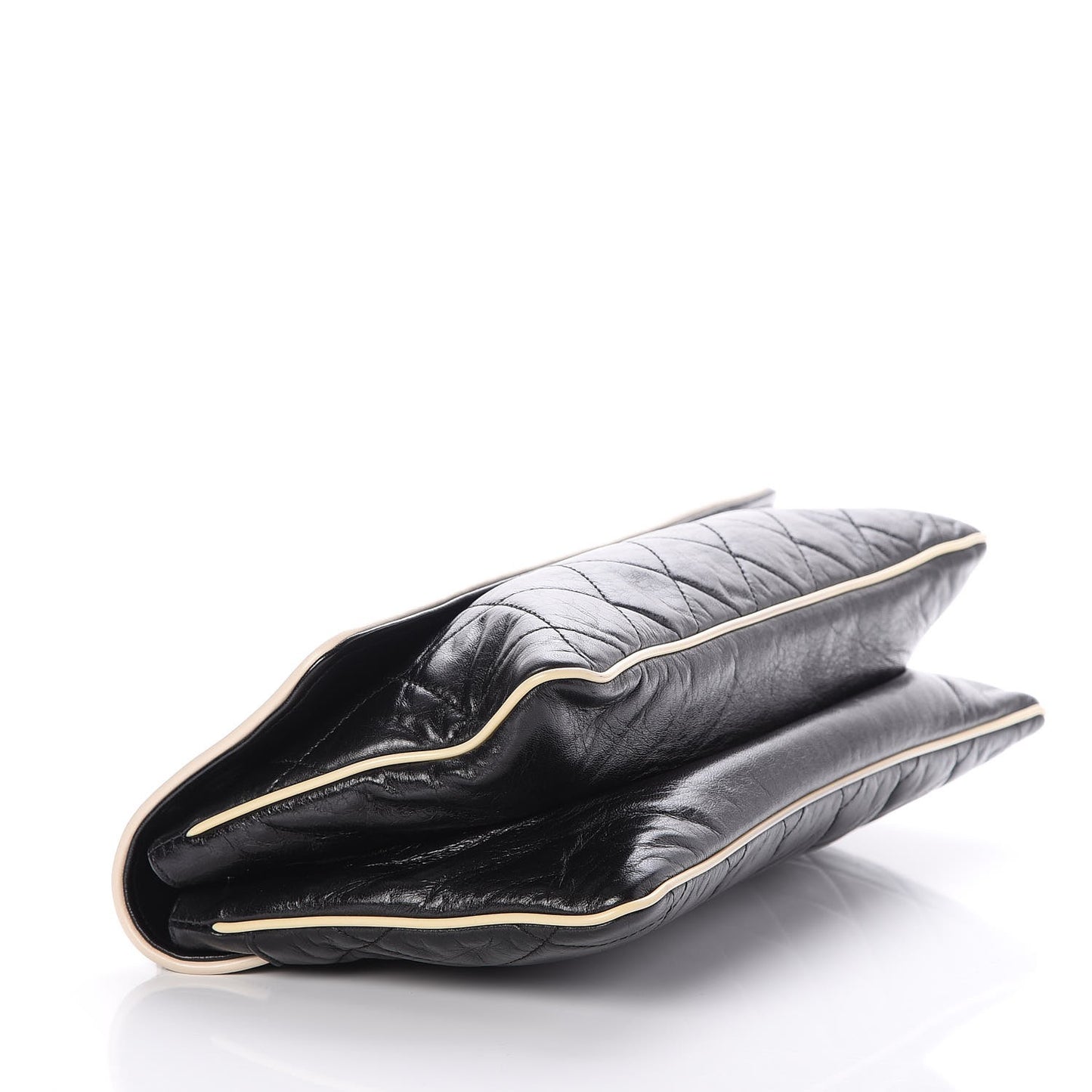Lambskin East West Mademoiselle Flap Black