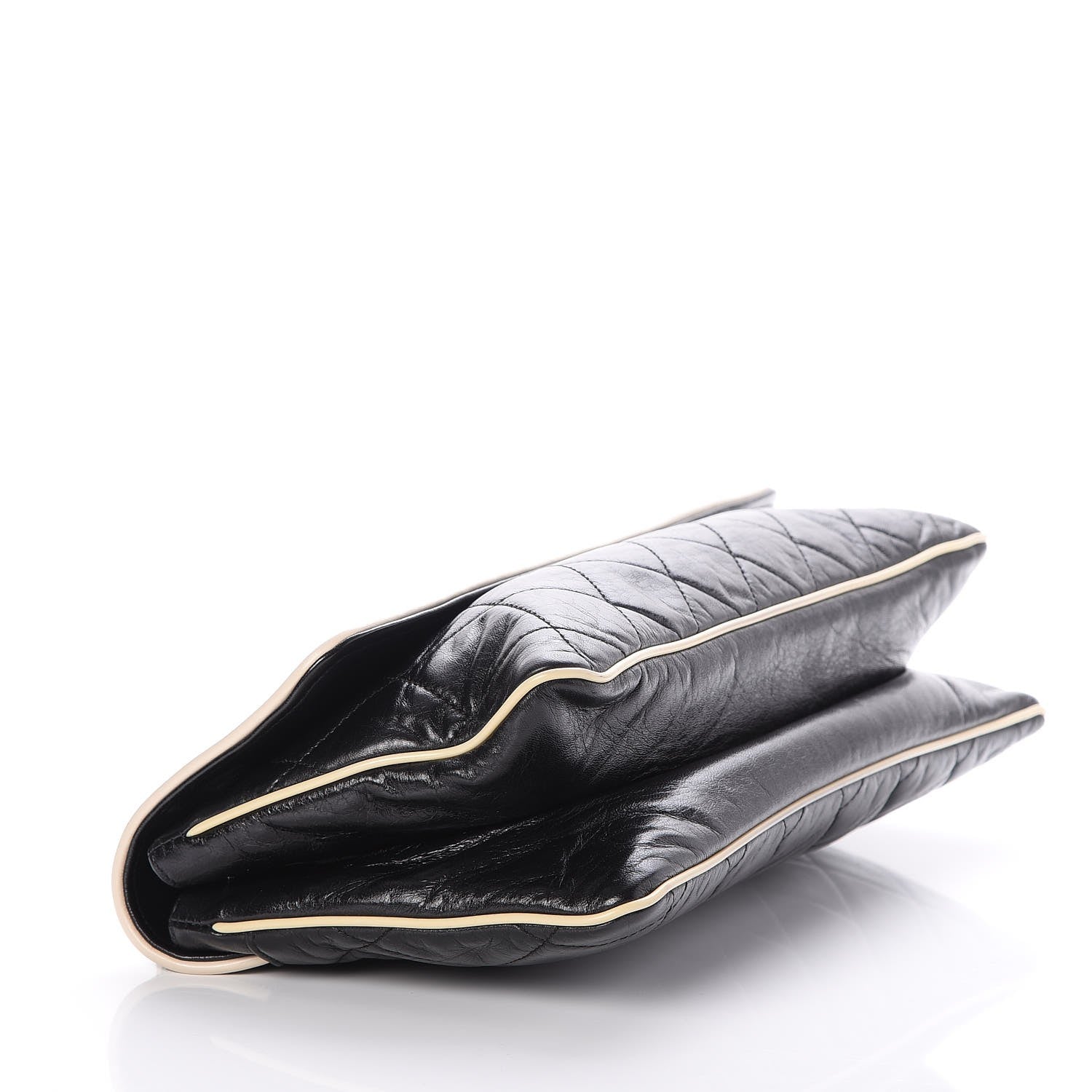 Chanel Lambskin East West Mademoiselle Flap Black 4 of 7