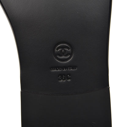 Chanel Patent Calfskin CC Slip On Mules 36 Black 6 of 8
