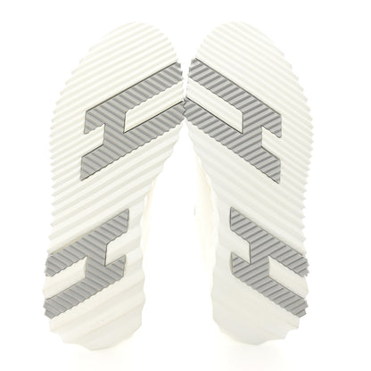 Hermes Technical Canvas Suede Goatskin Bouncing Sneakers 40 White Multicolor 5 of 10