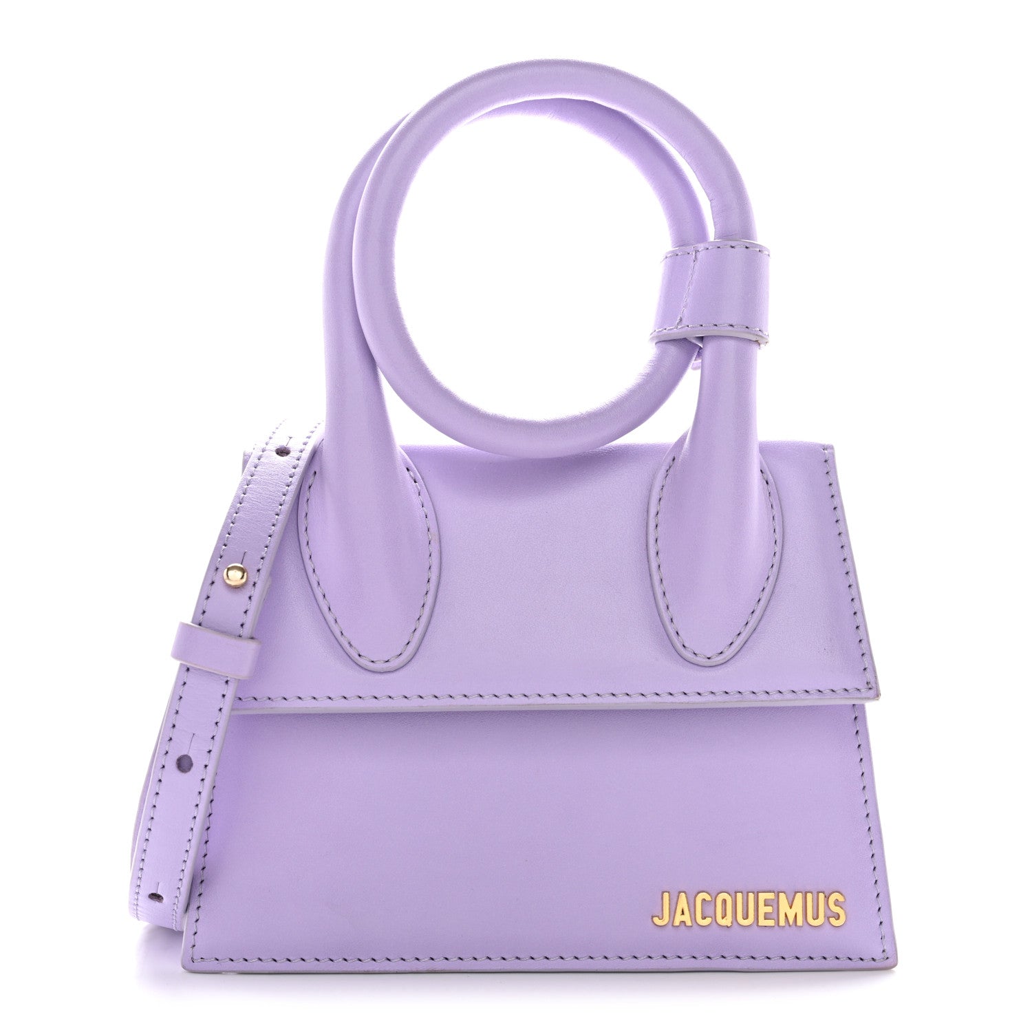 Jacquemus Smooth Calfskin Le Chiquito Noeud Lilac 1 of 13