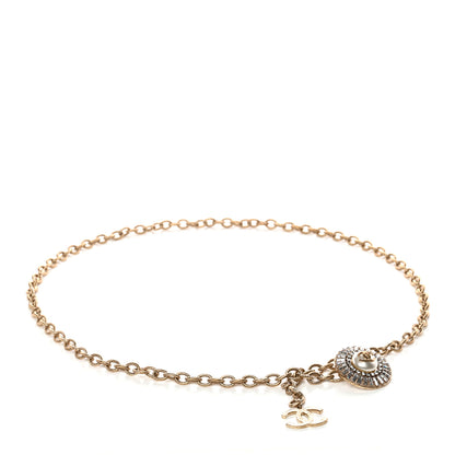 Chanel Pearl Crystal Medallion Chain Belt Gold 1 of 3