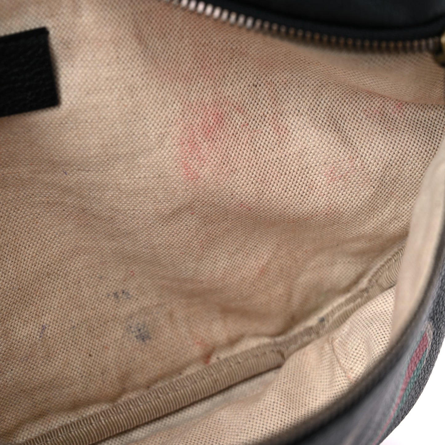 Grained Calfskin Logo Belt Bag Black