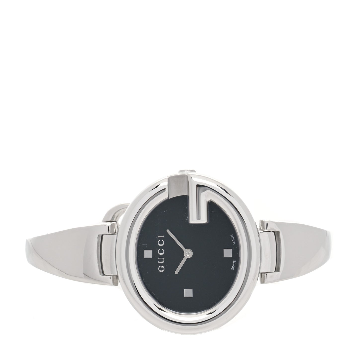 Stainless Steel 36mm Guccissima Quartz Watch Black
