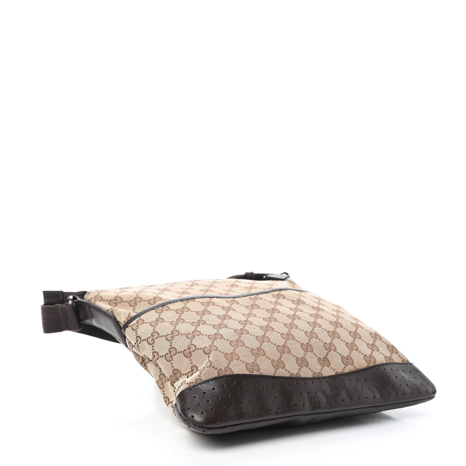 Gucci Monogram Perforated Medium Messenger Dark Brown 4 of 9