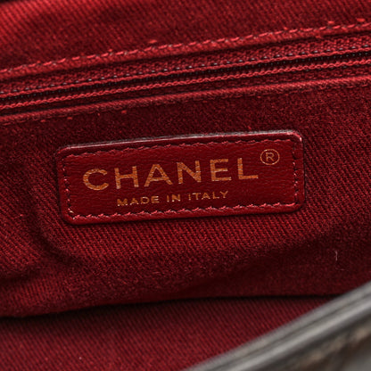 Chanel Metallic Aged Calfskin Quilted Medium Pondichery Flap Bronze 6 of 9