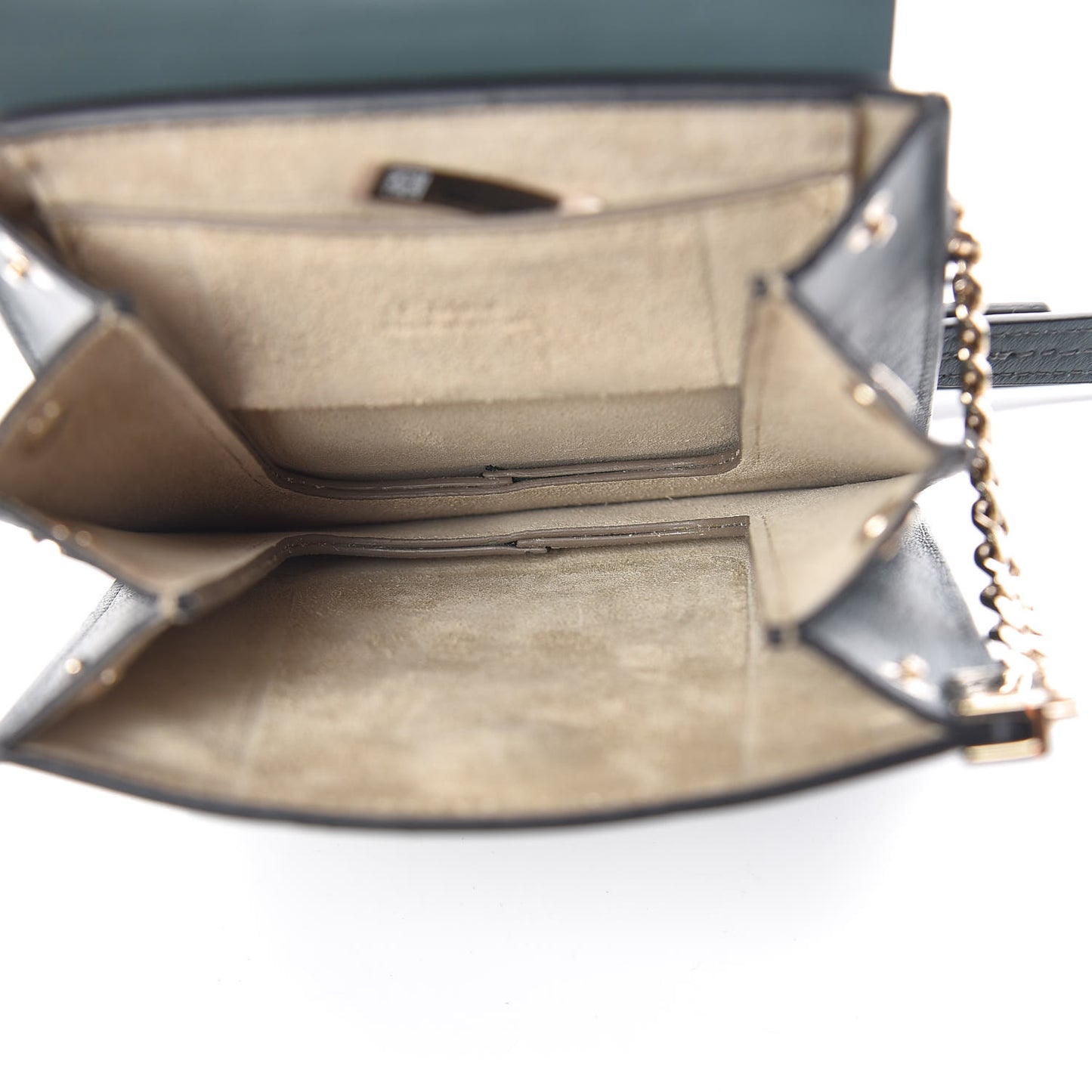 Suede Calfskin Mini Faye Bracelet Bag Cloudy Blue