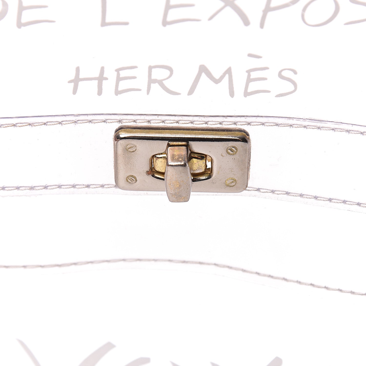 Hermes Vinyl Souvenir De L'Exposition Kelly Transparent 10 of 10
