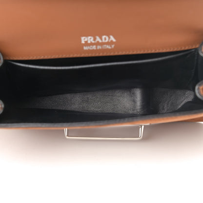 Prada Camoscio City Calfskin Sidonie Shoulder Bag Palissandro 4 of 7