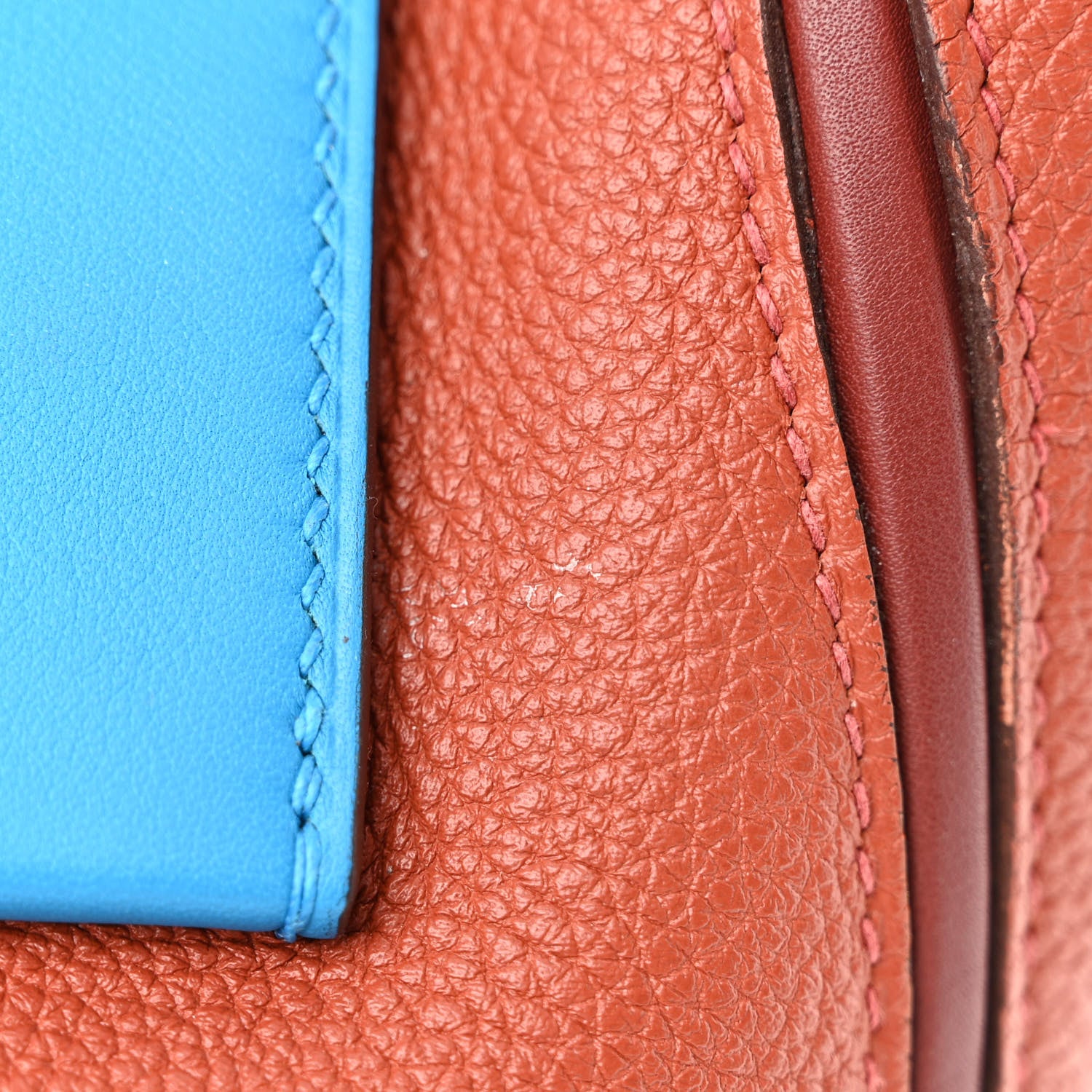 Hermes Evercolor Swift 24/24 29 Brique Rouge H Rouge Piment Bleu Frida 12 of 12