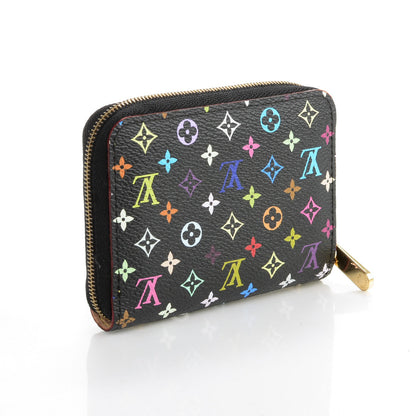 Louis Vuitton Monogram Multicolor Zippy Coin Purse Black 3 of 7