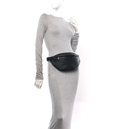 Louis Vuitton Calfskin Monogram Shadow Discovery Bumbag PM Black 2 of 9