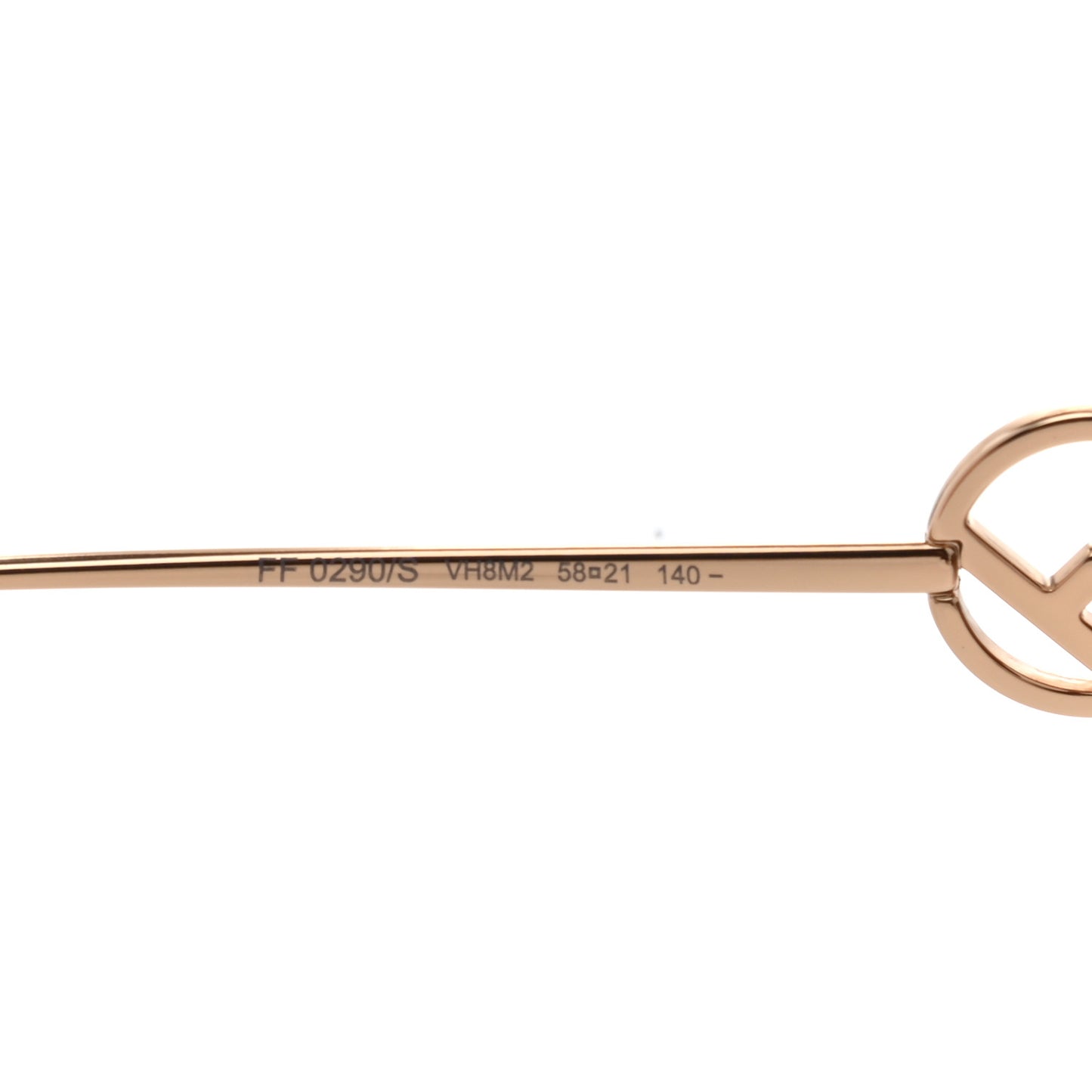 Metal Acetate F is Fendi FF Cat Eye Sunglasses FF 0290/S Gold