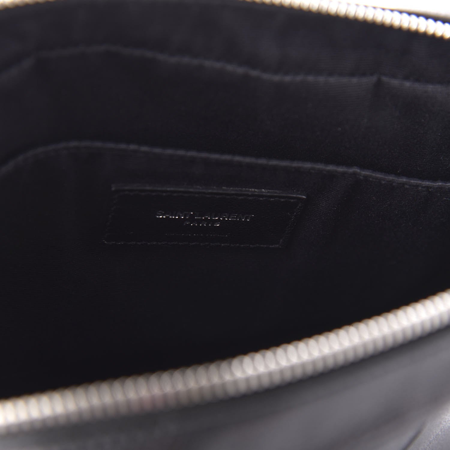 Saint Laurent Lambskin Monogram Small Lou Camera Bag Black 8 of 10