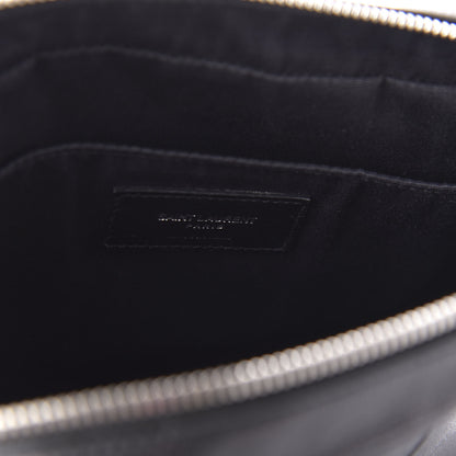 Saint Laurent Lambskin Monogram Small Lou Camera Bag Black 8 of 10