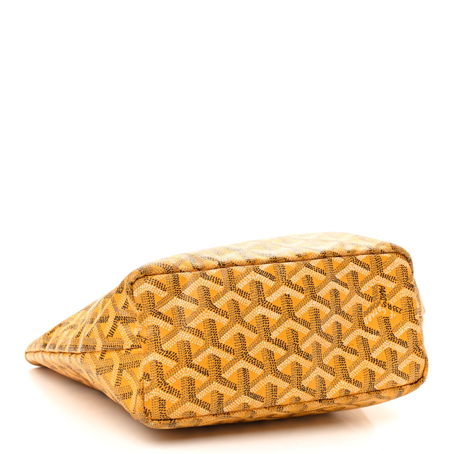 Goyardine Saint Louis Junior Jr PM Tote Yellow