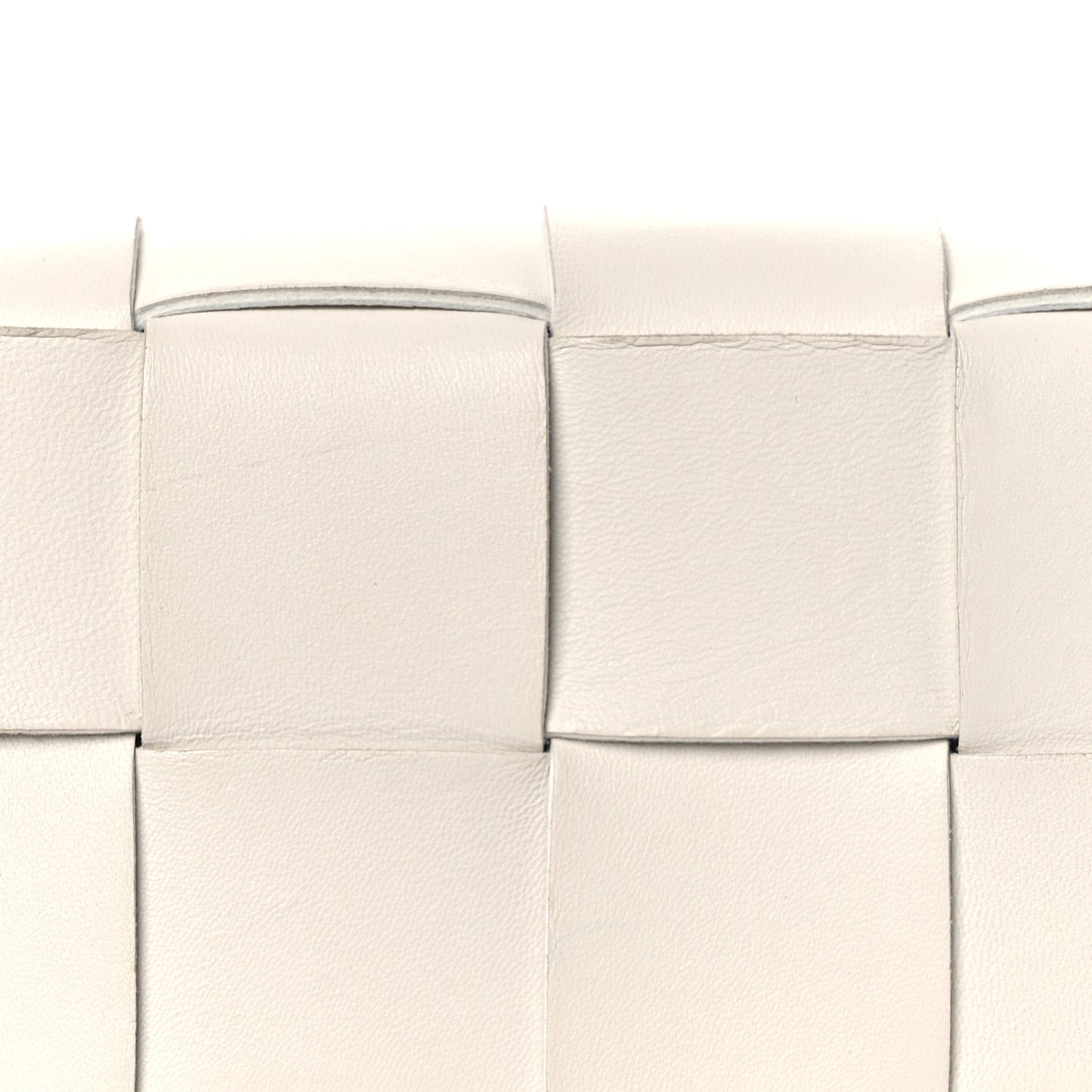 Nappa Maxi Intreccio The Belt Cassette Bag White