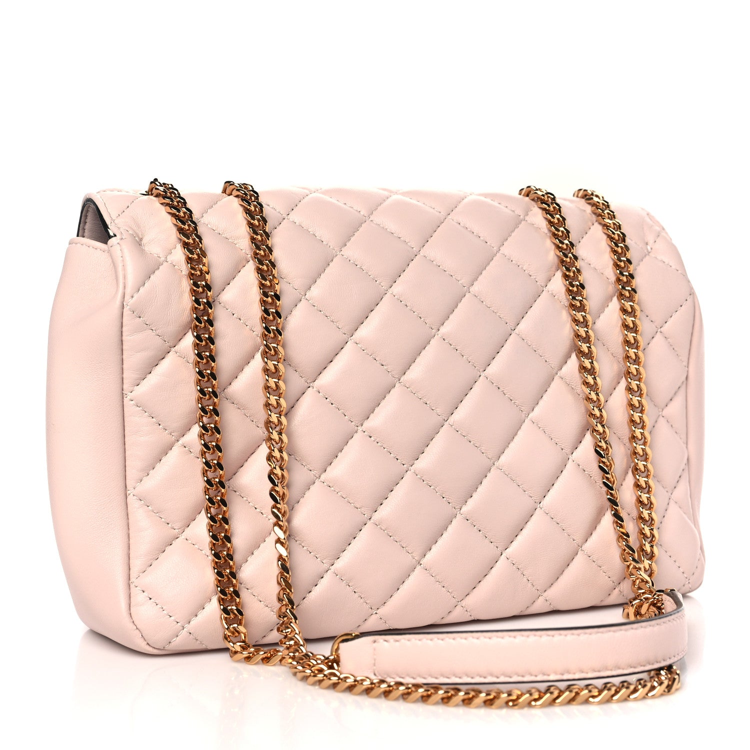 Versace Nappa Quilted Medusa Chain Crossbody Light Pink 3 of 9