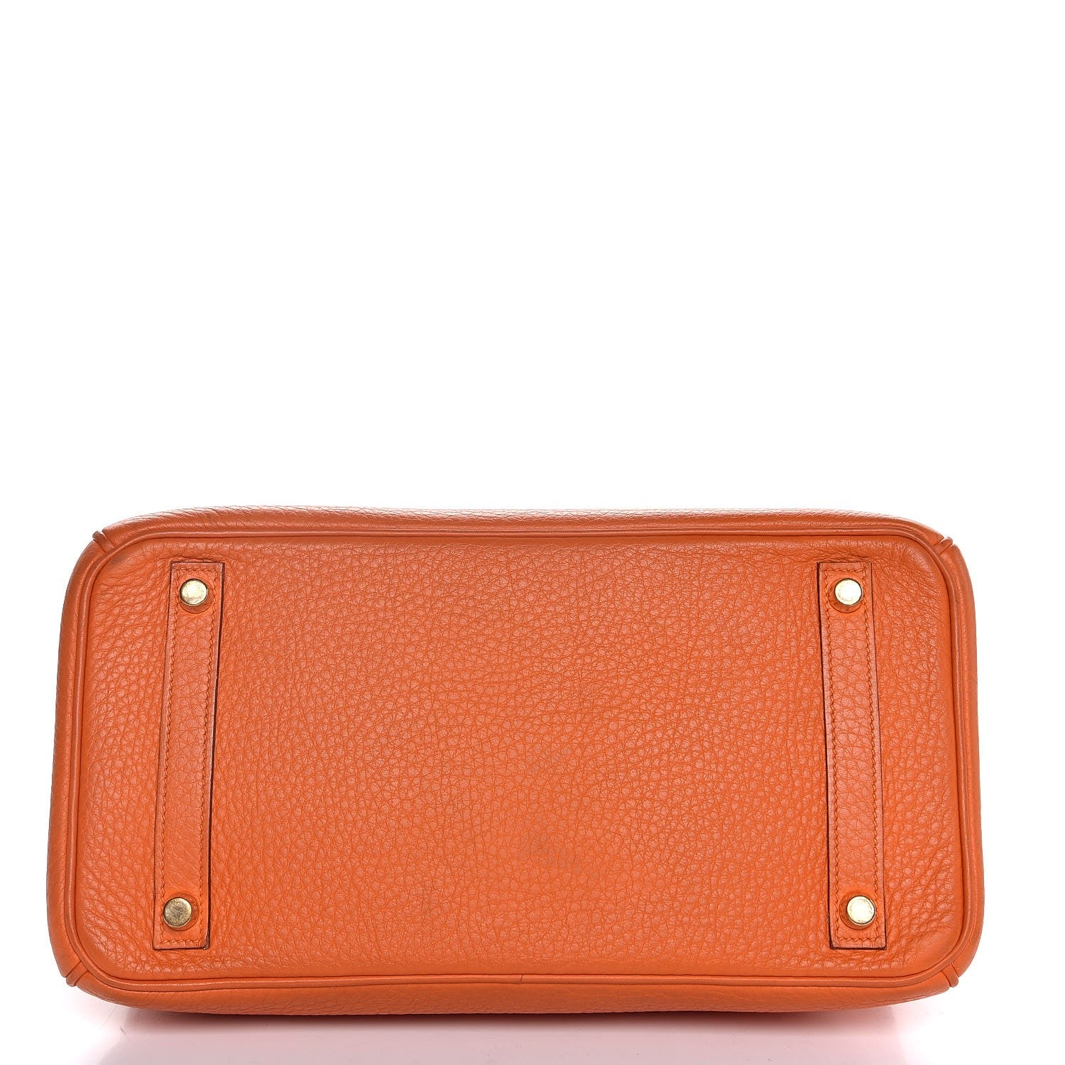Hermes Taurillon Clemence Birkin 30 Orange 6 of 39